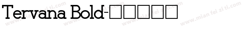 Tervana Bold字体转换